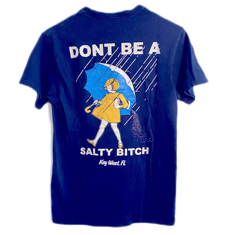 Don’t Be A Salty Key West Short Sleeve Navy Tee With Graphic